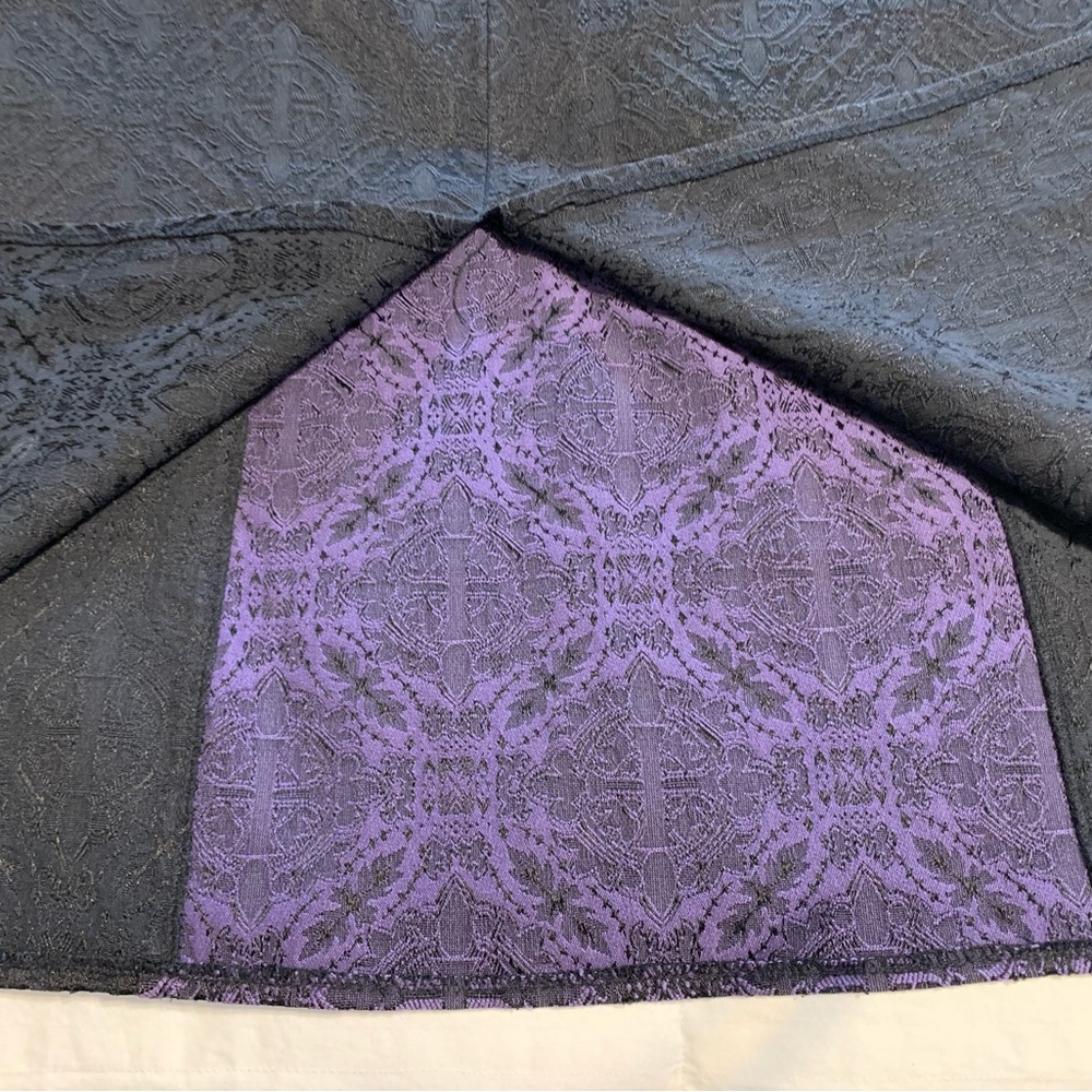 Morbid Threads Purple and Black Maxi Skirt. Size M - Picture 7 of 9